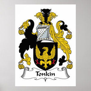 Tonkin familjvapensköld poster