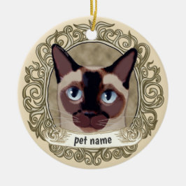 Tonkinese Cat Loving Memory ornament