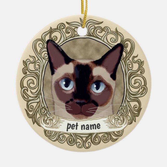 Tonkinese Cat Loving Memory ornament (Framsidan)