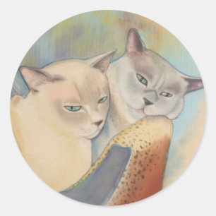 Tonkinese Precious & Romeo Runt Klistermärke