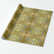 Tonkinson - Bluebird ii gold gift wrap Cadeaupapie