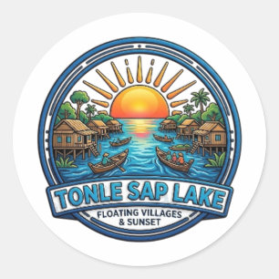 TONLE SAP SJÖN RUNT KLISTERMÄRKE