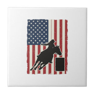Tonnefart Amerikansk Flagga Vintage Vektor Design_ Kakelplatta