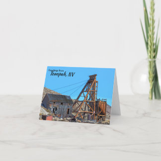 Tonopah Nevada Blank Vikad Anteckningskort