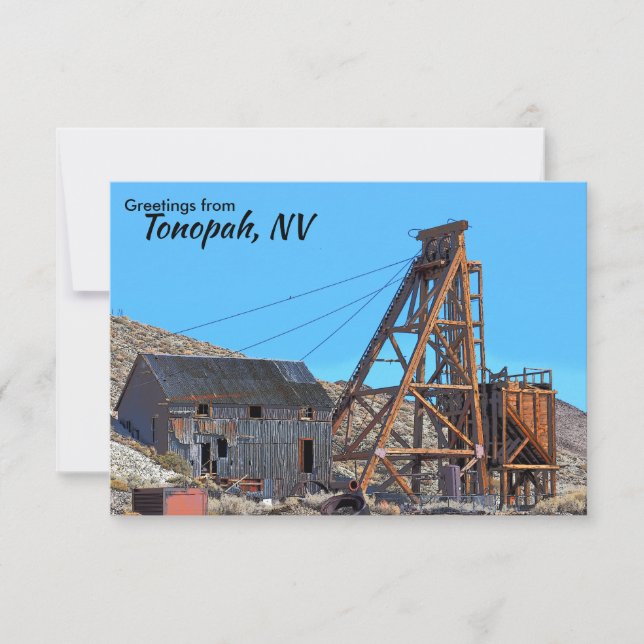 Tonopah Nevada Välkomst vykort (Framsida)