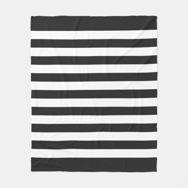 Tonpastell & Mjukt Vita Linjer Mönster Fleecefilt (Framsidan)