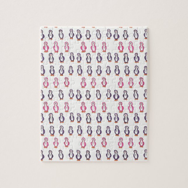 Tons av pingvinpussel pussel (Vertikal)