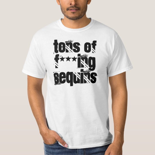 Tons av Sequins för f-*** ing T-shirt (Framsida)