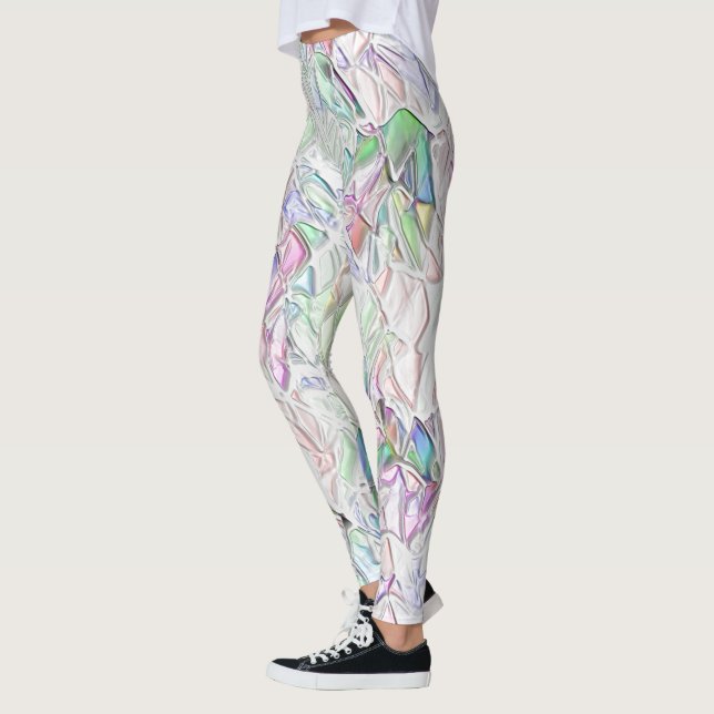 Tons pérola ou peças coloridas ao creme leggings (Vänster)