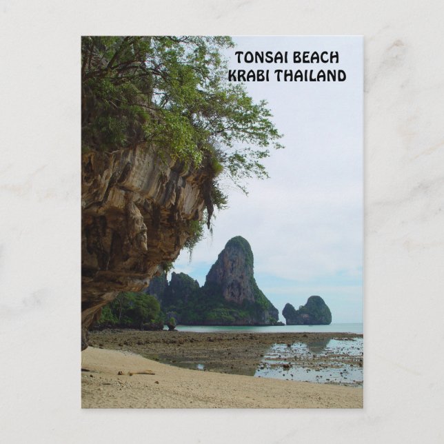 Tonsai Beach, Krabi Thailand Postcard Vykort (Framsida)