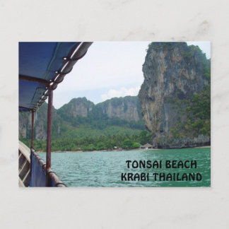 Tonsai Beach, Krabi Thailand Postcard Vykort