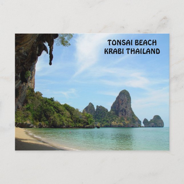 Tonsai Beach Krabi, Thailand vykort (Framsida)
