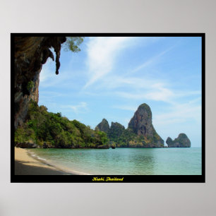 Tonsai Beach-Railay Beach Krabi Thailand Skriv ut Poster