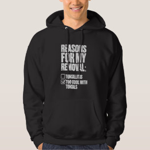 Tonsil Borttagningskirurgi Lustigt Recovery Tonsil Hoodie