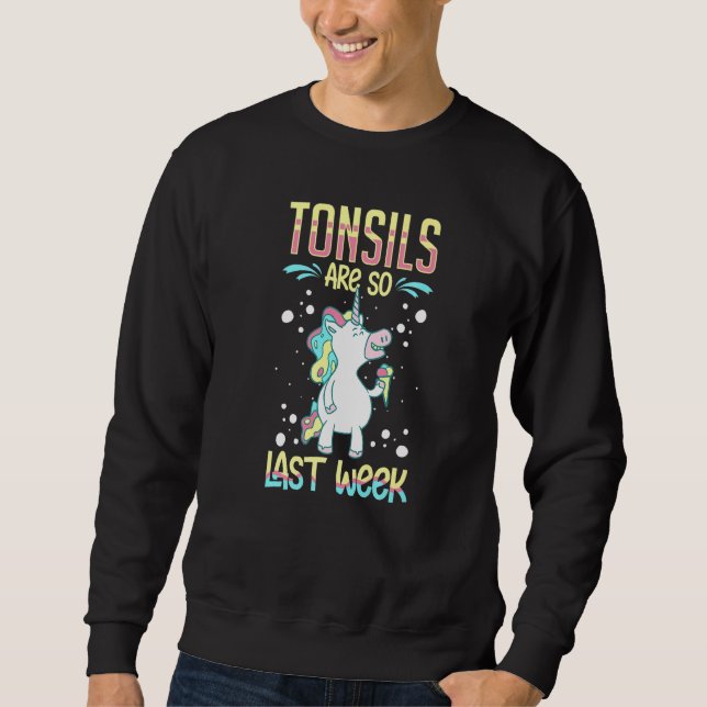 Tonsillectomy Tonsil Removal Recovery Surgery Get  Lång Ärmad Tröja (Framsida)