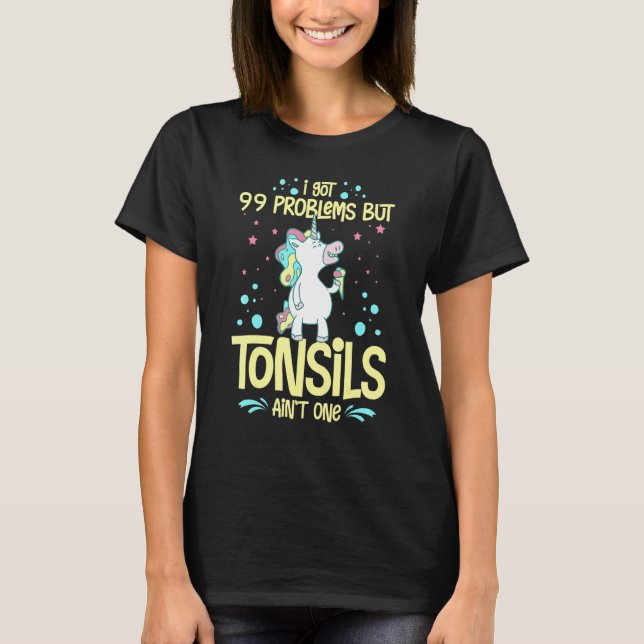 Tonsillectomy Tonsil Removal Recovery Surgery Get  T Shirt (Framsida)
