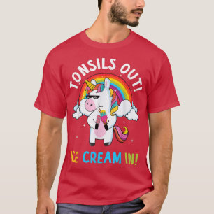 Tonsillektomi kirurgi Tonsils ut iskräm in T Shirt