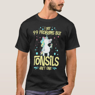 Tonsillektomi Tonsil Borttagning av återvinningski T Shirt