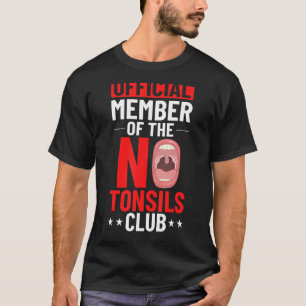 Tonsillektomi Tonsil Borttagning av återvinningski T Shirt