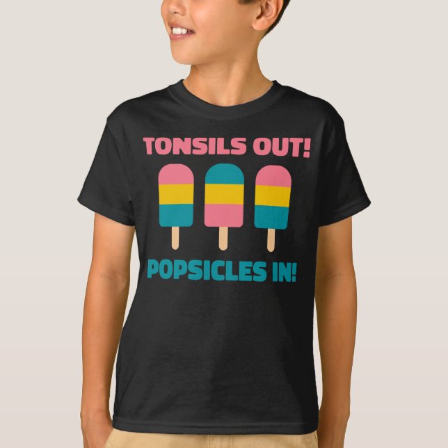 Tonsiller ut populationer i Tonsillektomi-återhämt T Shirt (Framsida)