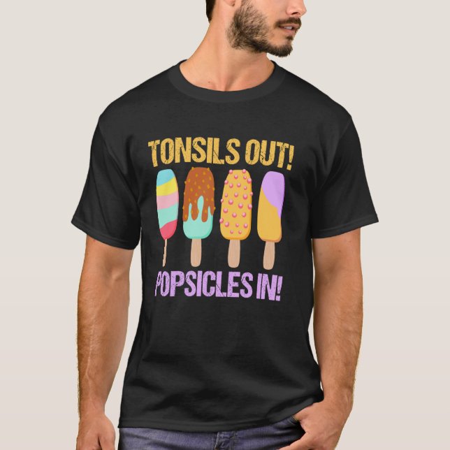 Tonsiller ut populationer in - funny tonsil kirurg t shirt (Framsida)