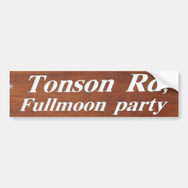 Tonson Rd. Fullmoon Party, Koh Phangan, Thailand Bildekal (Framsidan)