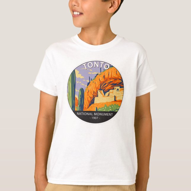 Tonto National Monument Arizona Vintage T Shirt (Framsida)