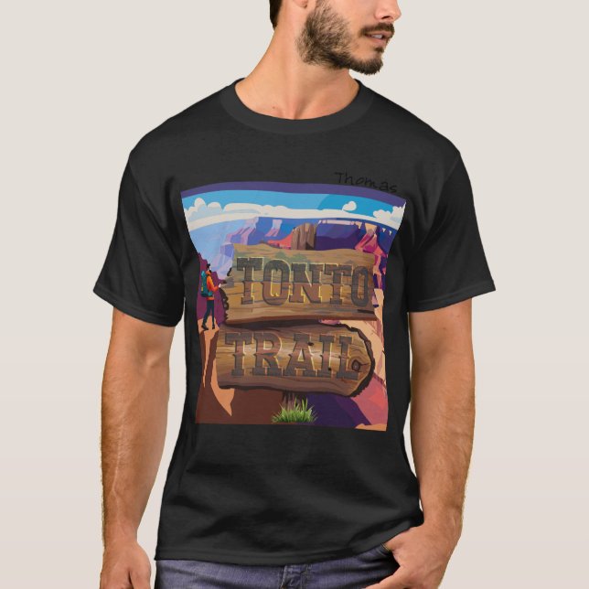 Tonto Trail Grand Canyon Hiking T Shirt (Framsida)