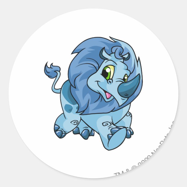 Tonu Blue Runt Klistermärke (Framsida)