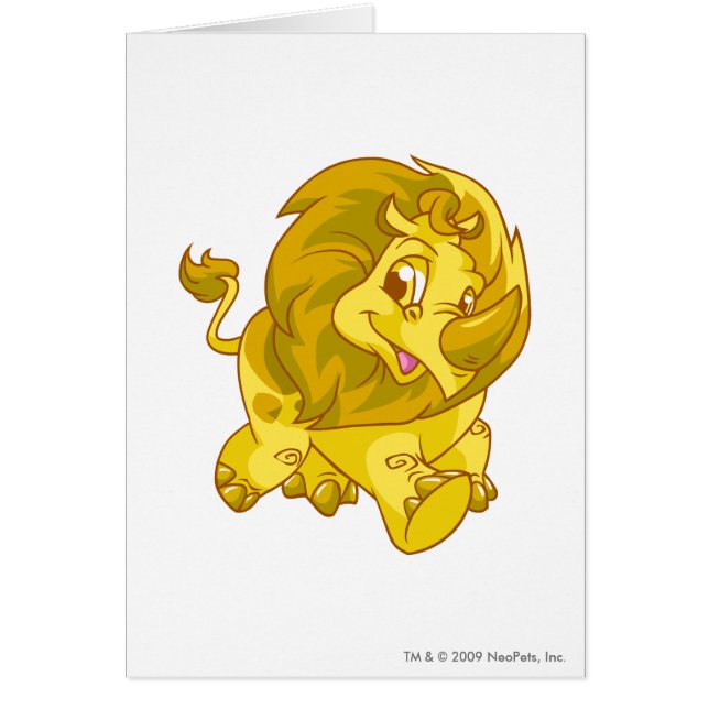 Tonu guld hälsningskort (Framsidan)