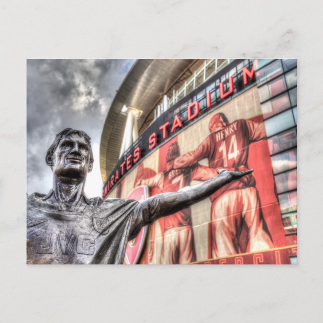 Tony Adams Statue Emirates Stadium Vykort (Framsida)