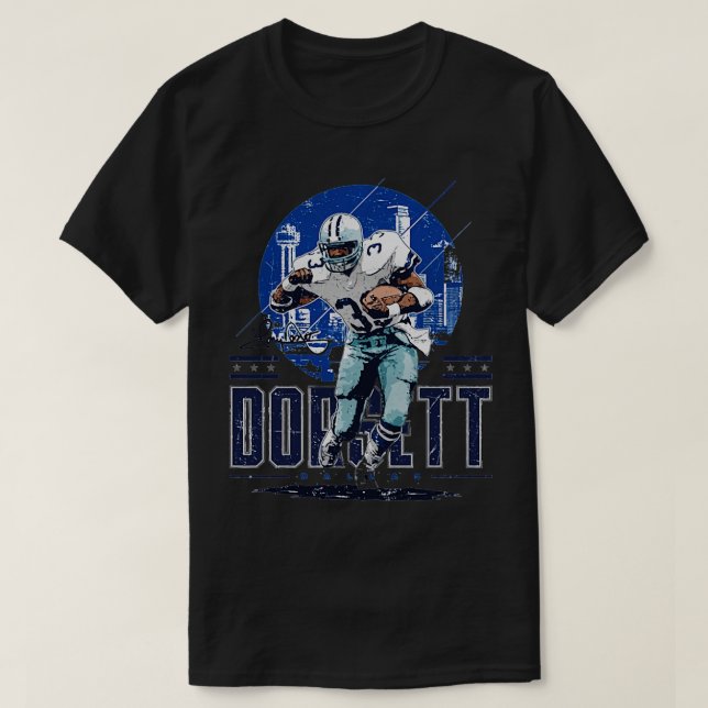 Tony Dorsett Dallas Player Skyline TShirt T Shirt (Design framsida)