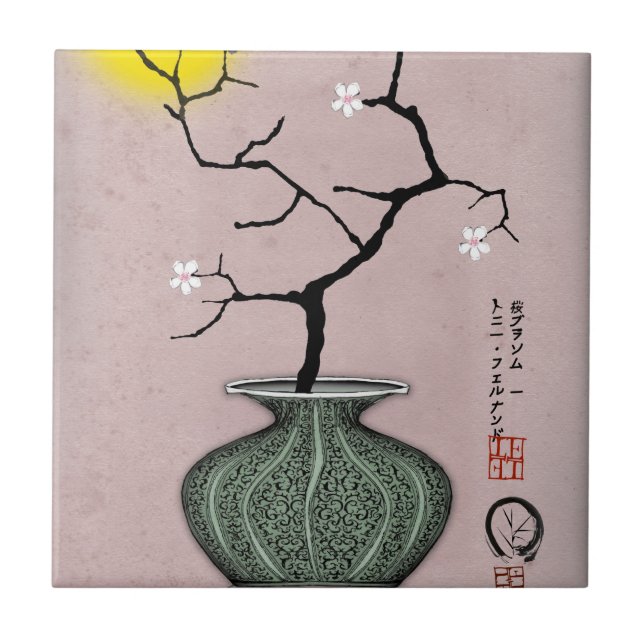 tony fernandess fullmåne närmast höstdagjämningen kakelplatta (Framsidan)