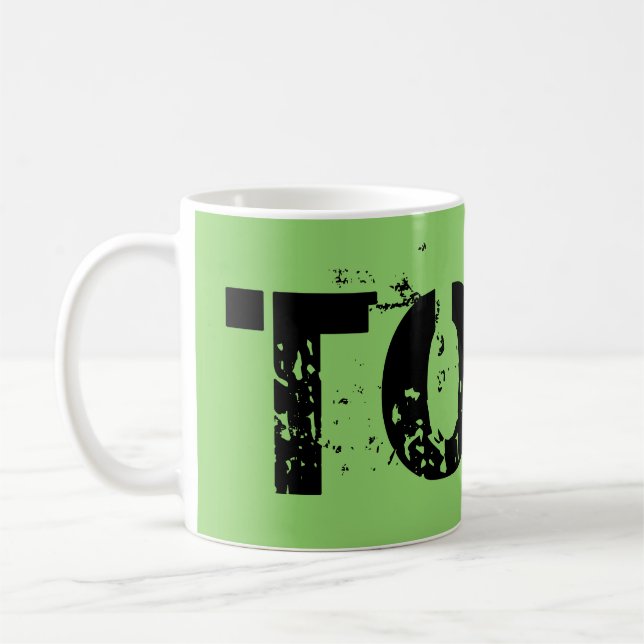 Tony från föräldralössvarten, kvarterbrev som är kaffemugg (Vänster)