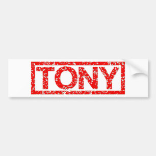 Tony frimärke bildekal