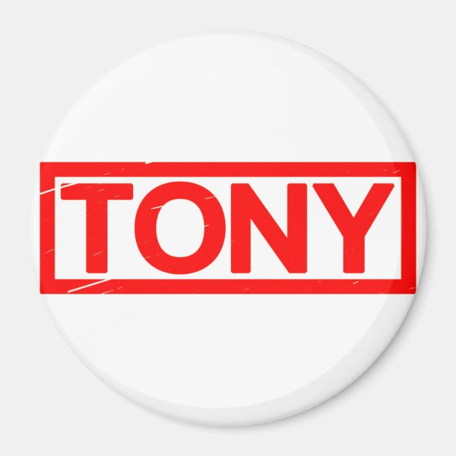 Tony Frimärke Magnet (Framsidan)