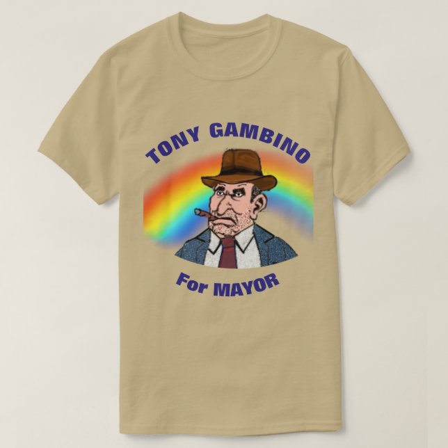 Tony Gambino for Mayor Tröja (Design framsida)