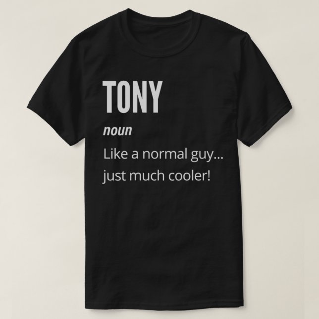 Tony Gift, Noun som en vanlig kylare. T Shirt (Design framsida)