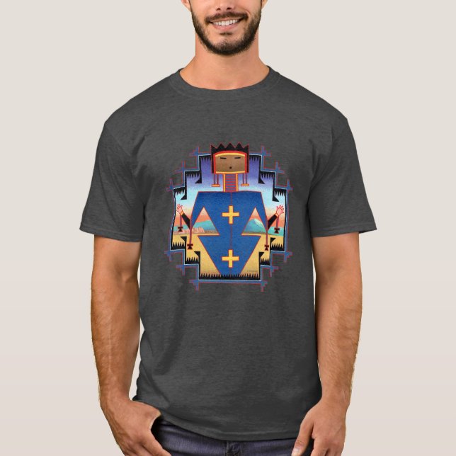 Tony Hillerman är The Wailing Vind Art T Shirt (Framsida)