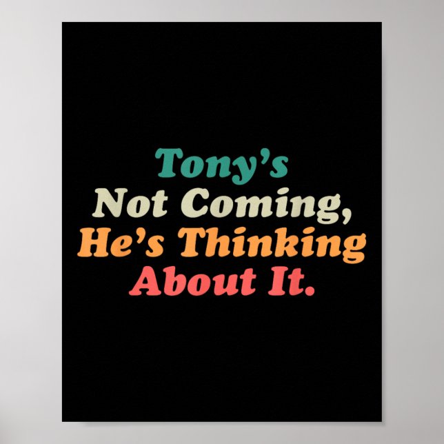 Tony kommer inte att tänka på det... poster (Framsidan)