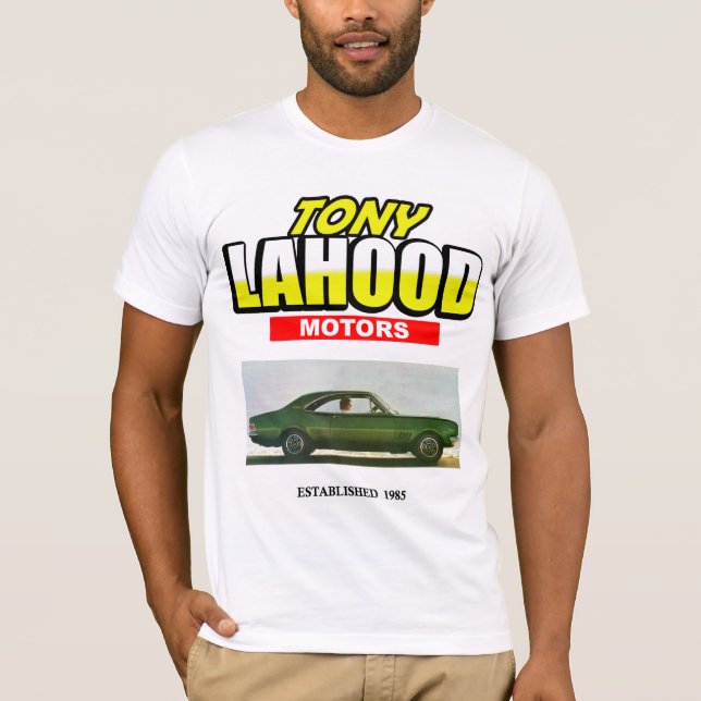 Tony Lahood bilar tshirten Tee (Framsida)