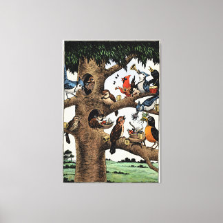 Tony Millionaire Singing Birds Canvas Art Skriv ut