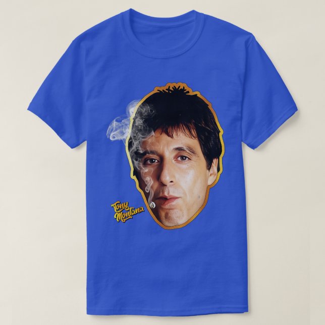 TONY MONTANA GULD T SHIRT (Design framsida)