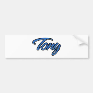 Tony Namn blue Aufkleber Sticker Autoaufkleber Bildekal