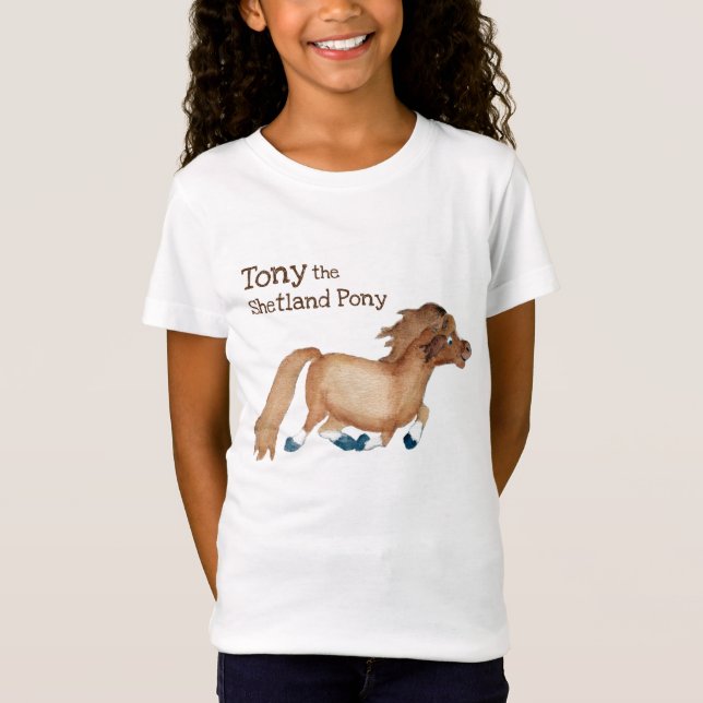 Tony skjortan för Shetland ponnyungdom T Shirt (Framsida)