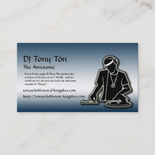 Tonys Clubhouse Visitkort