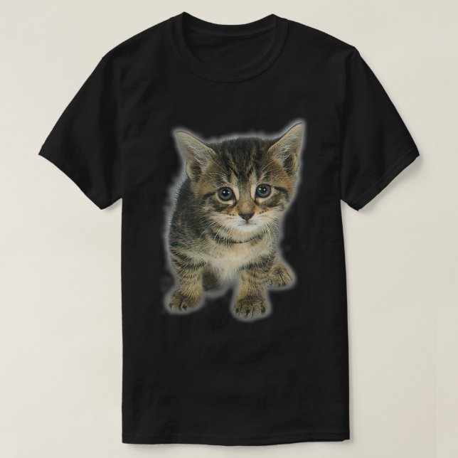 Tonys Coola Tabby Kitten T Shirt (Design framsida)