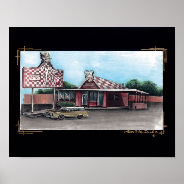 Tony's pizza poster (Framsidan)