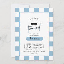 Too Cool 2nd Birthday Invitation