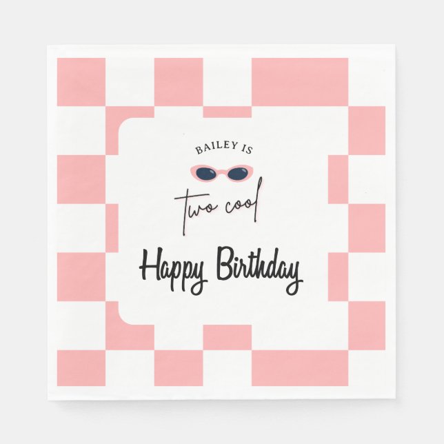 Too Cool 2nd födelsedag  Pappersservett (Framsidan)
